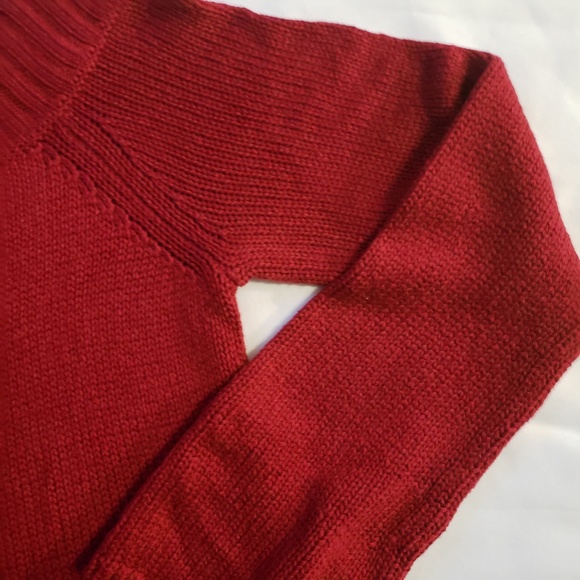 Loft by Ann Taylor long sleeves red sweater - Picture 4 of 6